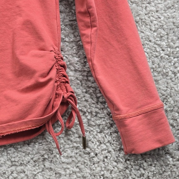 Pact Sweatshirt Womens Small Pink Long Sleeve Cinch Pullover Everyday Staple - Picture 2 of 12